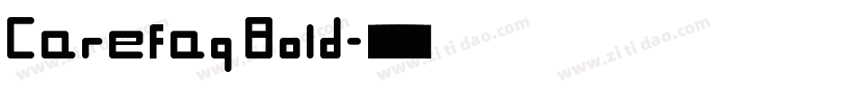 Carefaq Bold字体转换